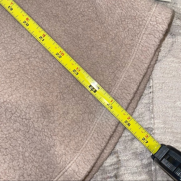 Soft Surroundings Tan Hooded Teddy Pullover Top M - Picture 9 of 13